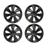 19‘’ Turbine Symmetrical Wheel Covers Matte Black Type A for Model Y - TESDADDY