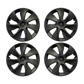 19‘’ Turbine Symmetrical Wheel Covers Matte Black Type A for Model Y - TESDADDY