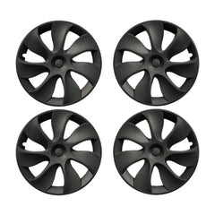 19‘’ Turbine Symmetrical Wheel Covers Matte Black Type A for Model Y - TESDADDY