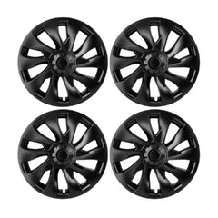 18‘’ Turbine Wheel Covers Matte Black Type B for Model 3 - TESDADDY