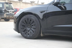 18‘’ Helios Wheel Covers Matte Black for Model 3 (2024 Highland) - TESDADDY