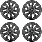 18‘’ Turbine Symmetrical Wheel Covers Matte Black for Model 3 (2021-2023)
