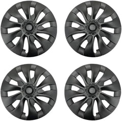 18" Turbine Symmetrical Wheel Covers Matte Black for Model 3 (2021-2023)