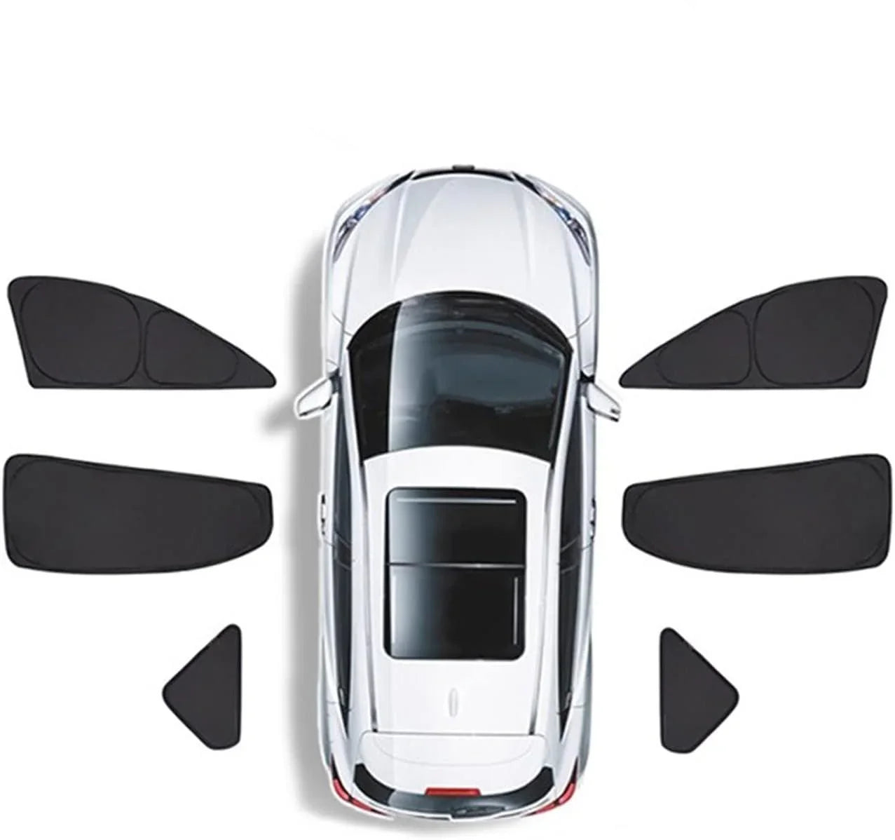 Privacy Curtains & Full Windows Sunshade For Model 3 -TESDADDY