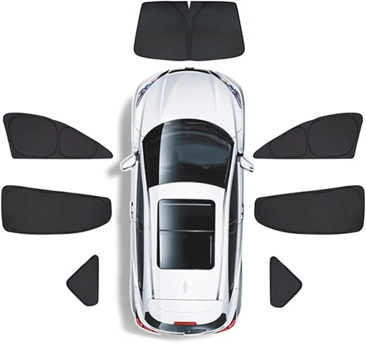 Privacy Curtains & Full Windows Sunshade For Model 3 -TESDADDY