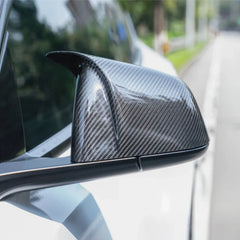 Real Carbon Fibre Rear View Mirror Covers For Model 3 (2021-2026)