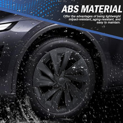 19‘’ Bladed Wheel Covers Matt Black For Model Y(2025-2026)