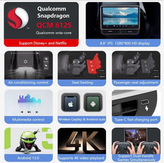 8.8" Andriod Rear Entertainment Screen (New) For Model 3/Y