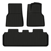 Complete 3D all-weather TPE floor mats set for Model Y (2025–2026)