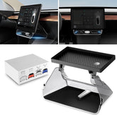 2in1 Magnetic Center Console Screen Storage Tray For Model 3/Y
