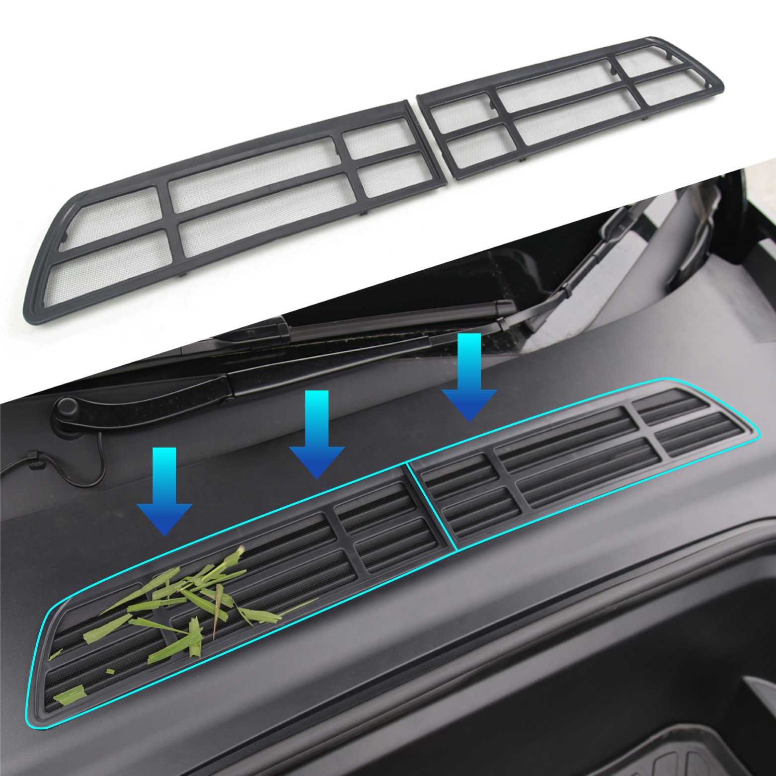 Bundle2:Protective Vent&Filters Set For Model Y