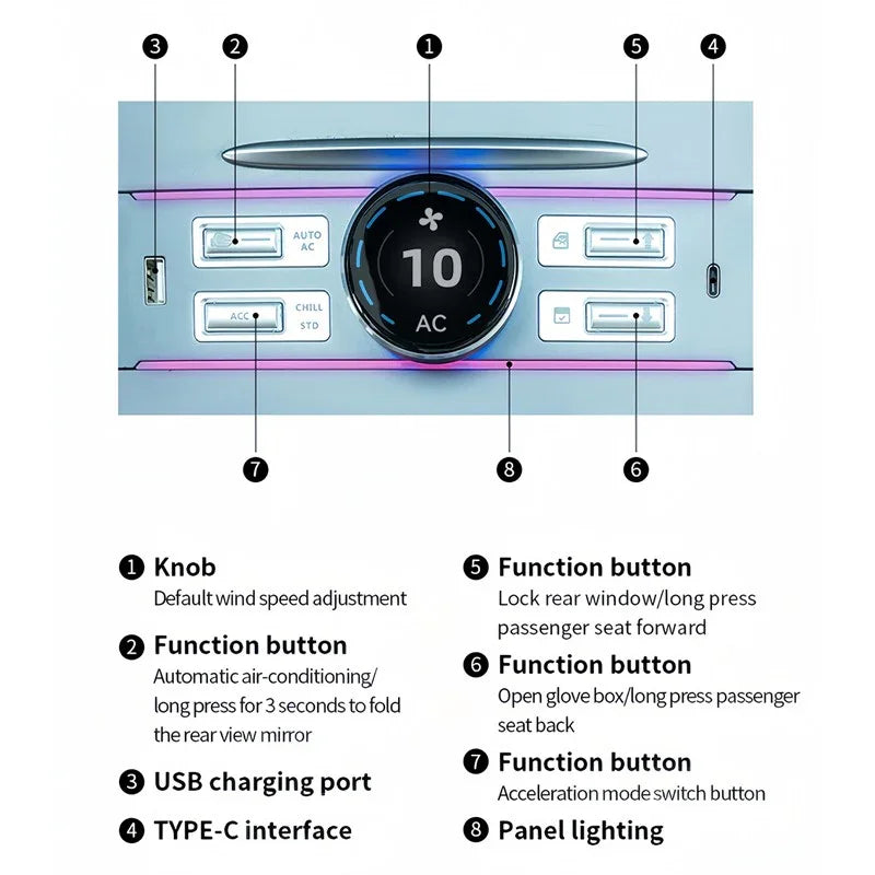 HD LCD Smart Control Dock For Model 3/Y