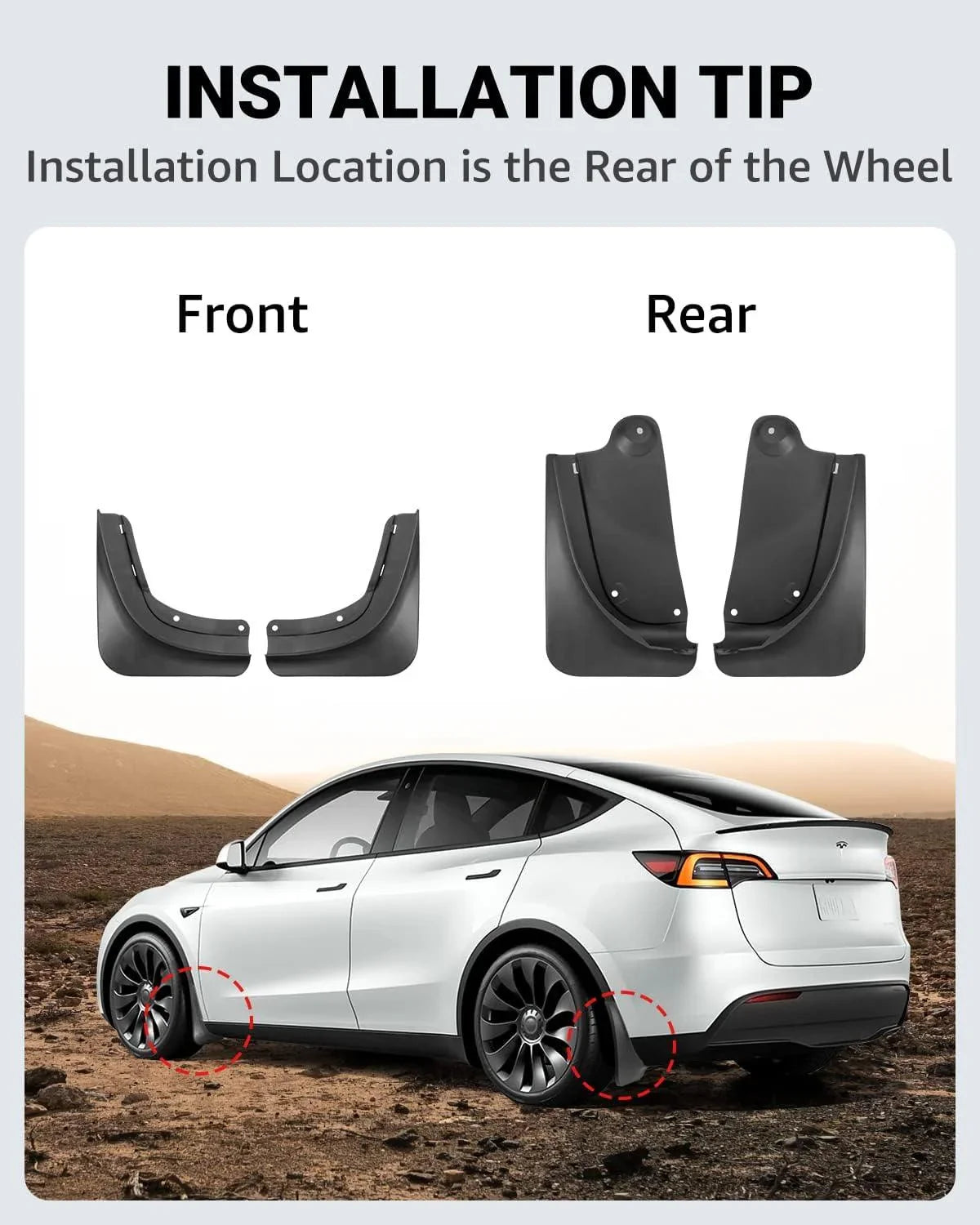 Mud Flaps for Model Y - TESDADDY