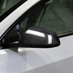 Carbon Fibre Rear View Mirror Covers For Model 3(2021-2026)
