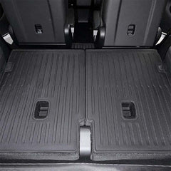 Rear seat back protector installed in Tesla Model Y L (2026)