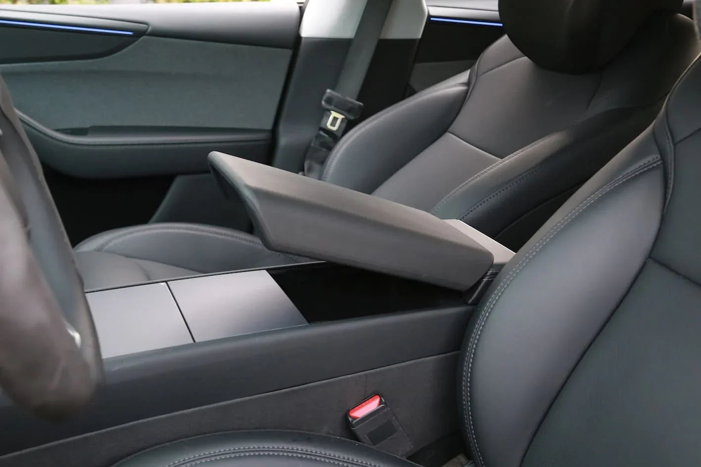 Armrest protector helping prevent scratches, stains and everyday wear on the center armrest