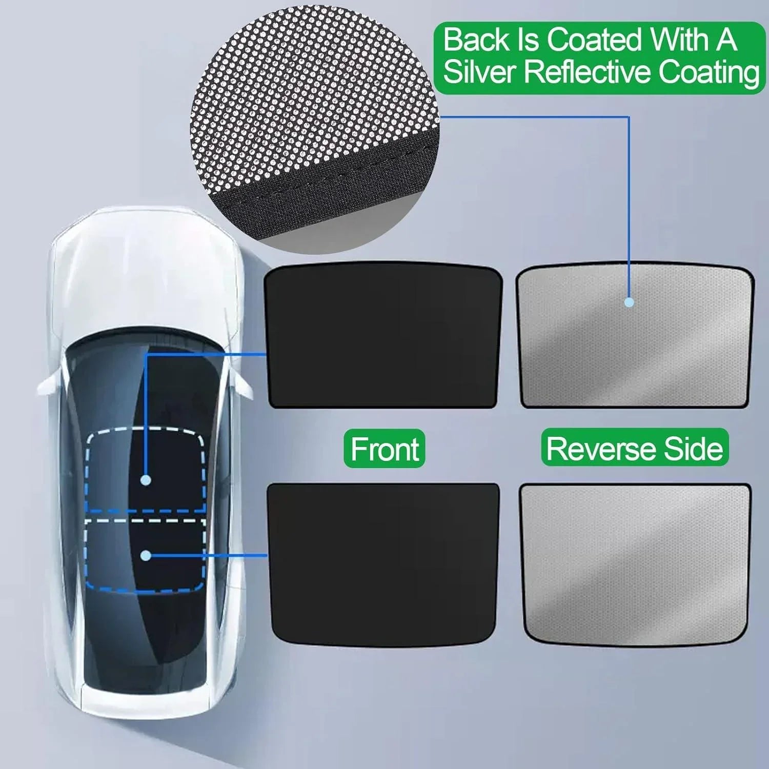 Glass Roof Sunshade for Model Y - TESDADDY