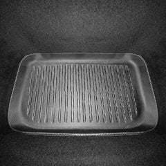 TPE lower boot liner fitted in the Model Y underfloor storage compartment