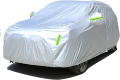 Full car cover for Model Y with reflective silver-coated fabric