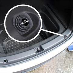 Close-up of the silicone shock-absorbing pad fitted to the vehicle door contact point