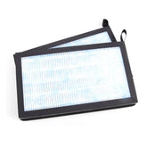 Carbon cabin air filter pair with a four-layer filtration system