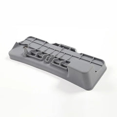 Bottom view of the TPE dashboard screen rear storage tray with reinforced structure