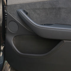 Rear door storage tray installed in Model Y L providing additional storage space for small items
