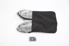 Glass roof sunshade kit with storage bag and mounting clips for Model Y (2025–2026)