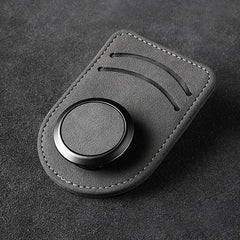Close-up of the multi-functional car glasses holder clip