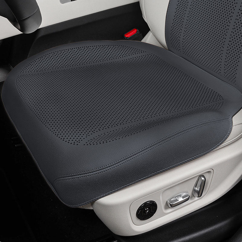 Black Nappa leather seat cushion