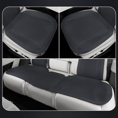 Black Nappa leather seat cushion installed on the rear seats