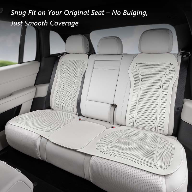 Compatible front and rear seat positions for the Nappa leather seat cushion and backrest set
