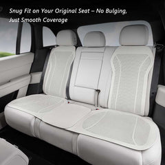 Compatible front and rear seat positions for the Nappa leather seat cushion and backrest set