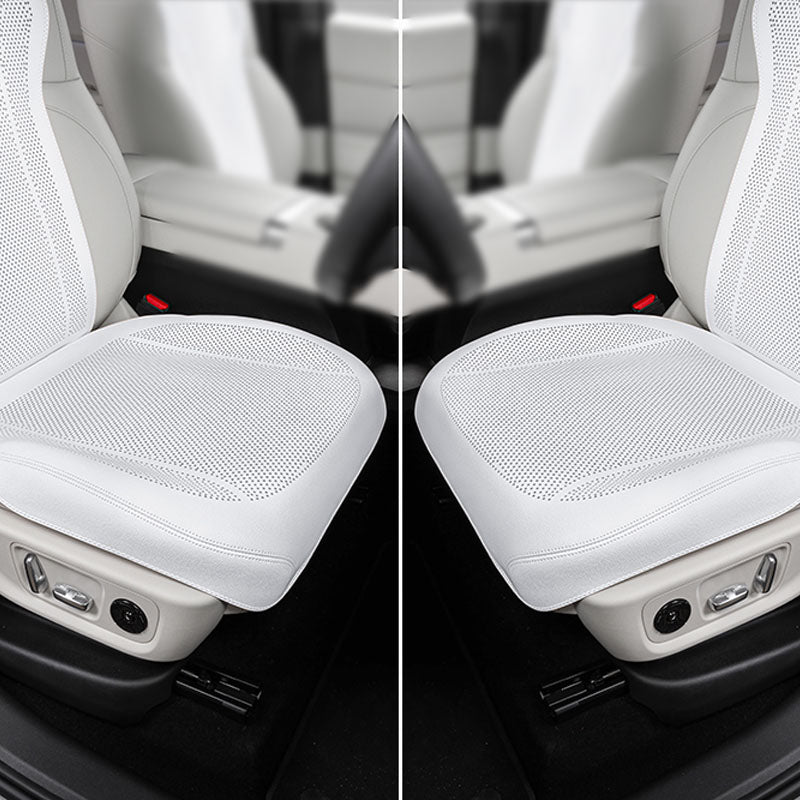 Front seat cushion and backrest set for vehicle seats