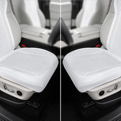 Front seat cushion and backrest set for vehicle seats