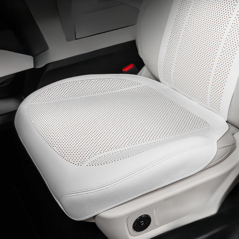 White Nappa leather seat cushion
