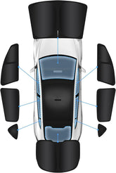 Privacy curtains and full windows sunshade set for Model Y