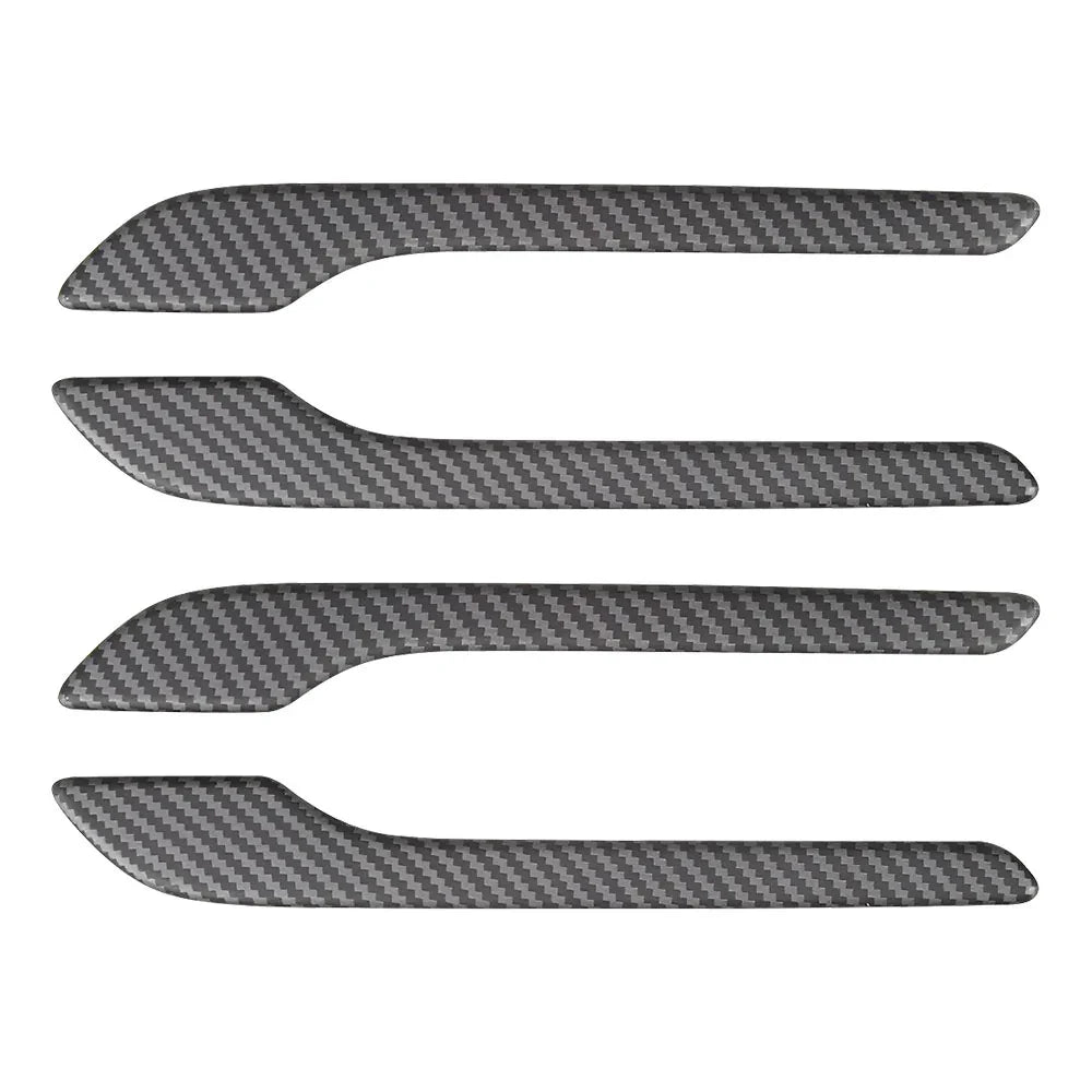 Four-piece real carbon fibre door handle wrap cover kit for Tesla Model Y and Model 3