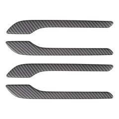 Four-piece real carbon fibre door handle wrap cover kit for Tesla Model Y and Model 3