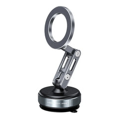 Rotatable magnetic dash phone holder mounted on a vehicle dashboard