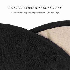 Close-up of the soft microfiber surface of the waterproof seat protector