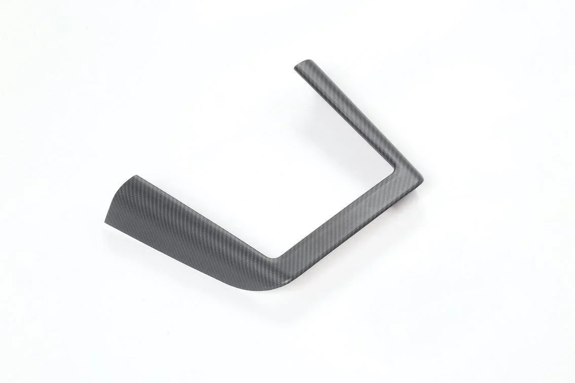 Carbon fibre wireless phone charger surround for Model 3 (2024–2026) and Model Y (2025–2026)