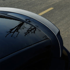 YL Style Performance rear spoiler installed on Model Y showing full rear profile