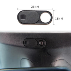 Cabin camera privacy cover installed above the rear-view mirror in Model 3 and Model Y