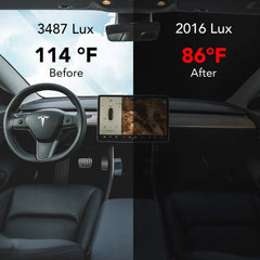Windscreen sunshade helping reduce cabin temperature and sunlight exposure