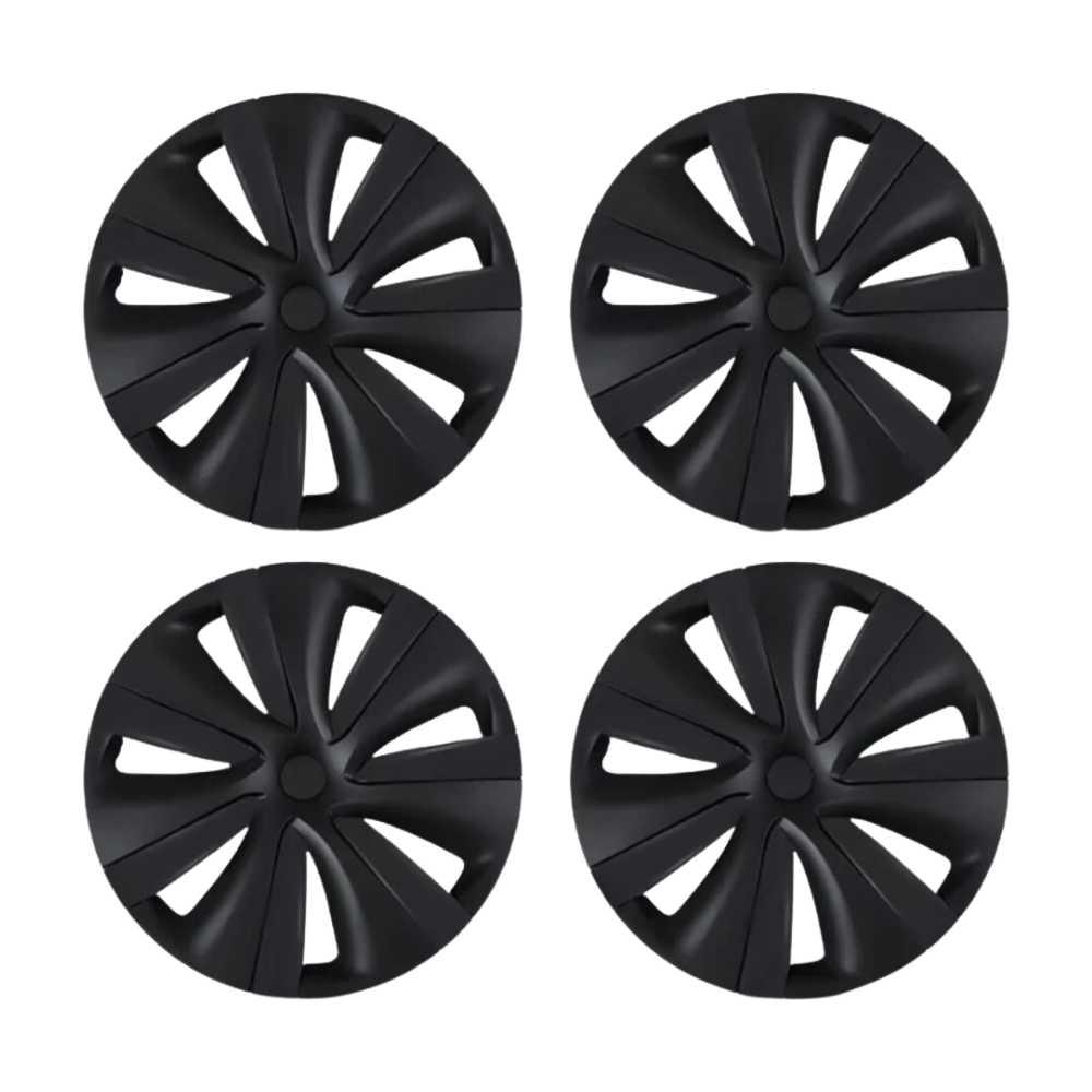 19‘’ S Stype Matte Black Wheel Covers For Model Y - TESDADDY