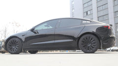 18‘’ Helios Wheel Covers Matte Black for Model 3 (2024 Highland) - TESDADDY