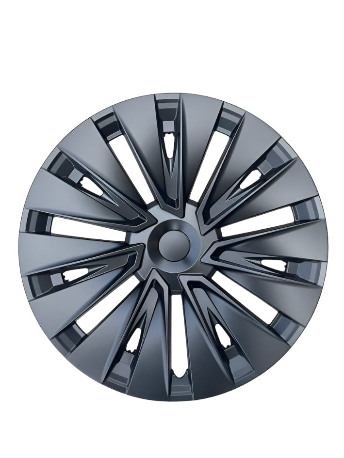 19‘’ Bladed Wheel Covers Matt Black For Model Y - TESDADDY