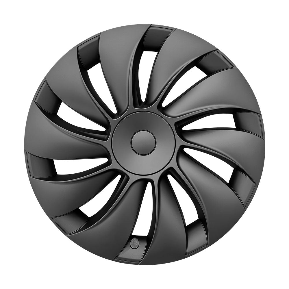 TESDADDY 19-inch TurboFlow Wheel Cover for Tesla Model Y (2025 Juniper), aerodynamic multi-spoke design with full-rim protection.