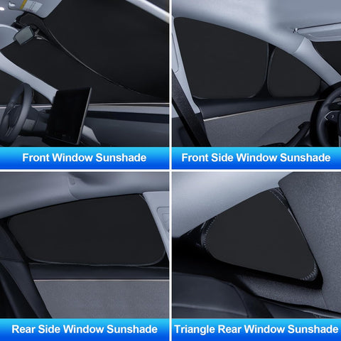 Privacy Curtains & Full Windows Sunshade For Model 3 -TESDADDY